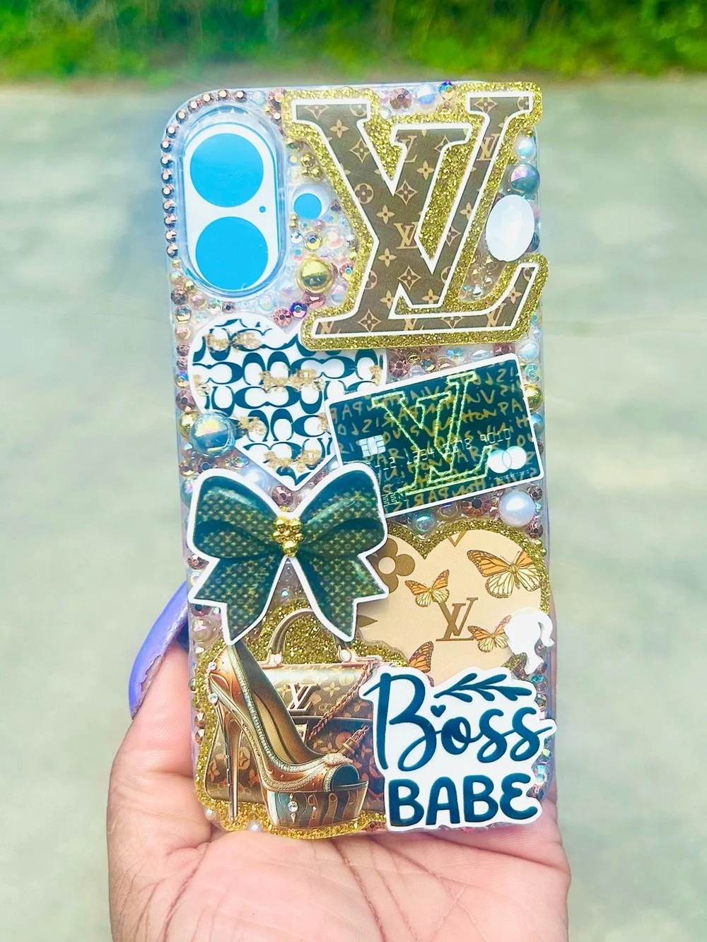 iPhone 16 PLUS🖤Bling Case